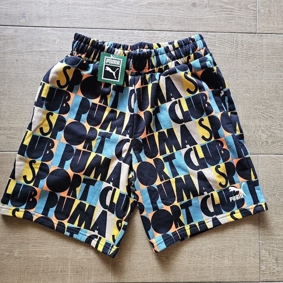 NWT Mens Puma Hill Camp fleece shorts size small - Picture 2 of 9